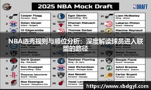 NBA选秀规则与顺位分析：深度解读球员进入联盟的路径